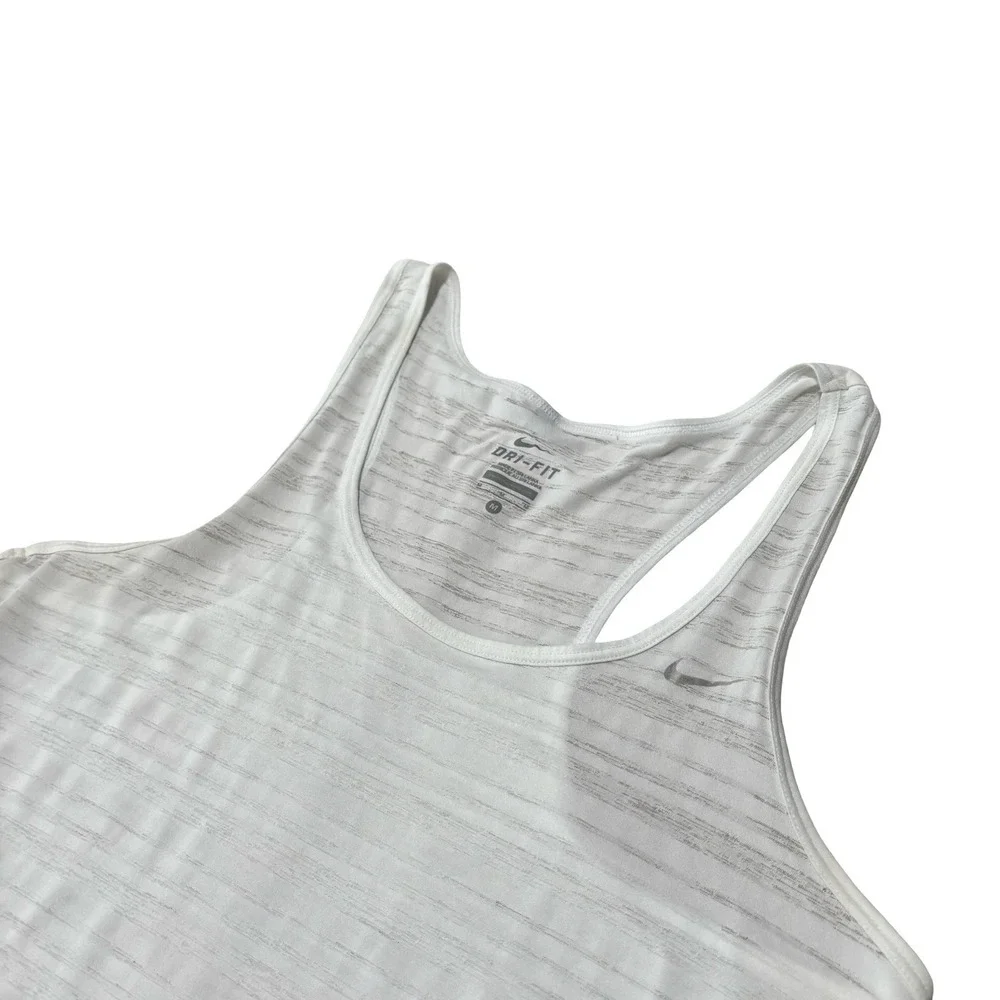 Nike Dri-Fit Women's Striped Tank Top Size Medium 16.5 x 26